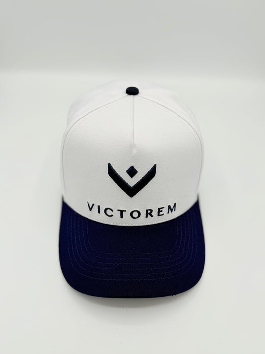 White & Navy Cap