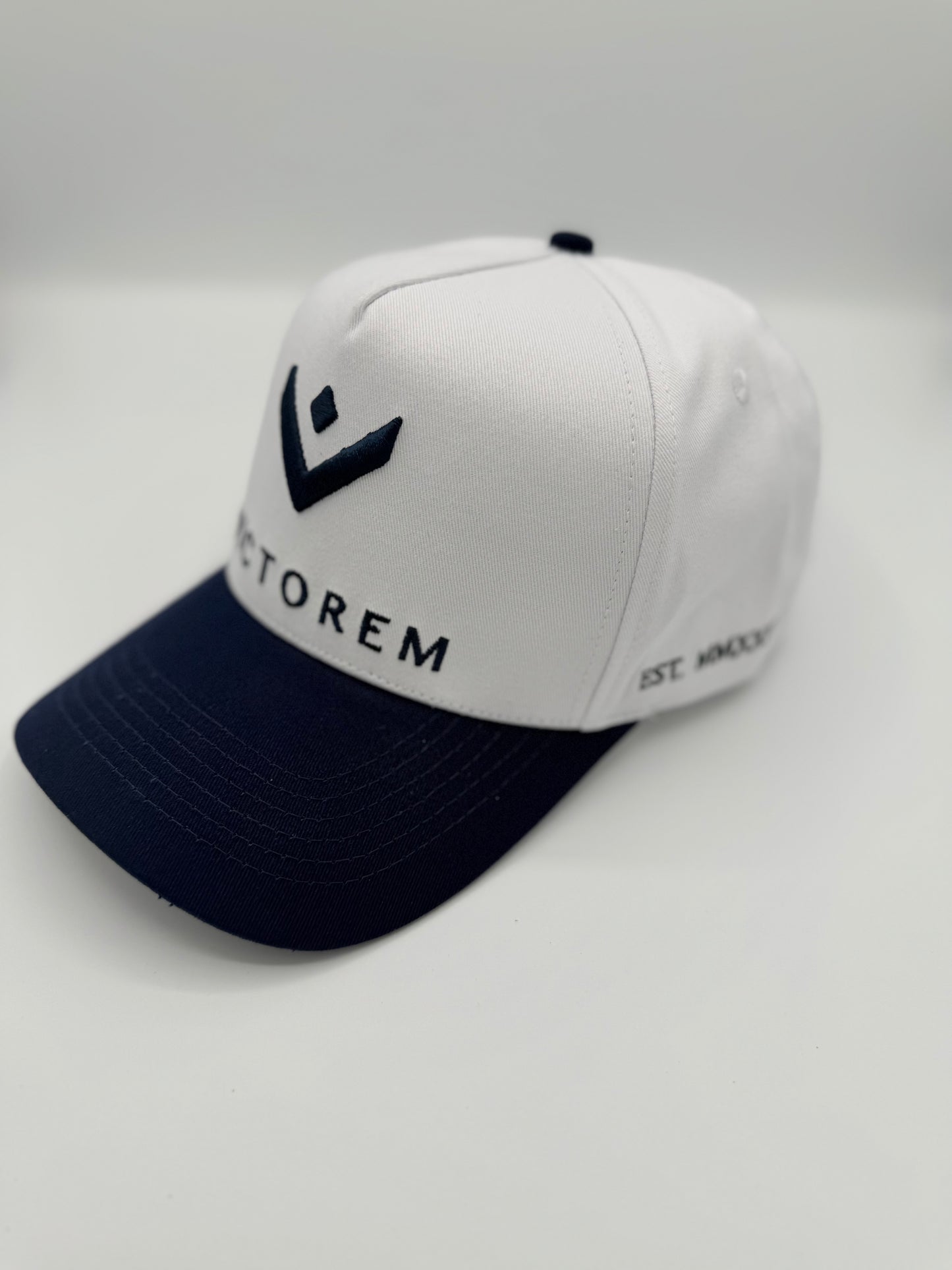 White & Navy Cap